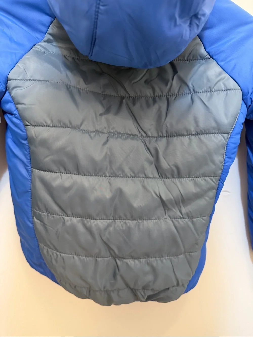 Under Armour Boys' Blue and Gray Hooded Puffer Jacket